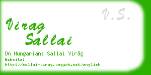 virag sallai business card