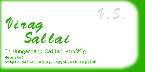 virag sallai business card